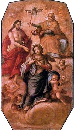 Jose Joaquim da Rocha Coronation of Our Lady oil painting picture